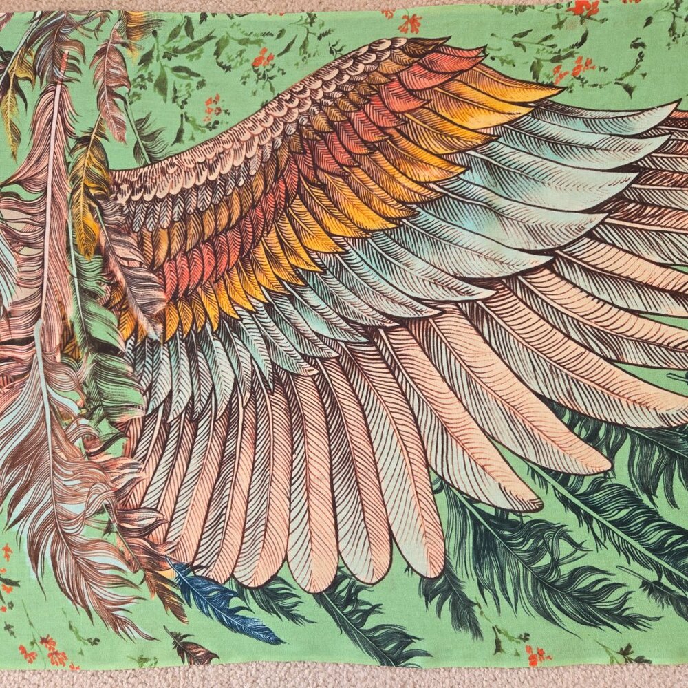 Bird Feathers Angel Wings Lightweight Scarf - Picture 8 of 16